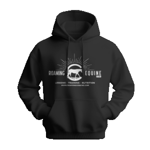 Roaming C Equine Black Hoodie 2 sided